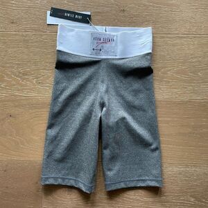 Adam Selman Sport High Rise Biker Shorts Womens XXS Gray Heather Spandex NEW